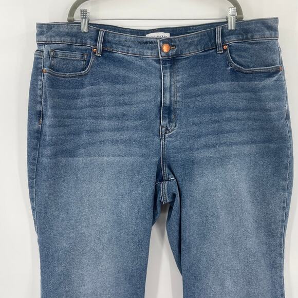 Lane Bryant Bootcut Jeans Womens Sz 24S Magic Waistband Curvy Fit Y2K Stretch - Picture 2 of 10